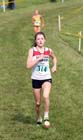 Kate Waugh (Gateshead) winner of the under-15 girls at the Sherman Cup, Hedley Farm, Tanfield,  County Durham.